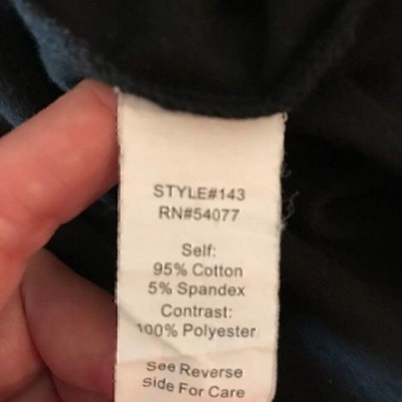 NWOT. CABI ruffled collar black top - Picture 5 of 7